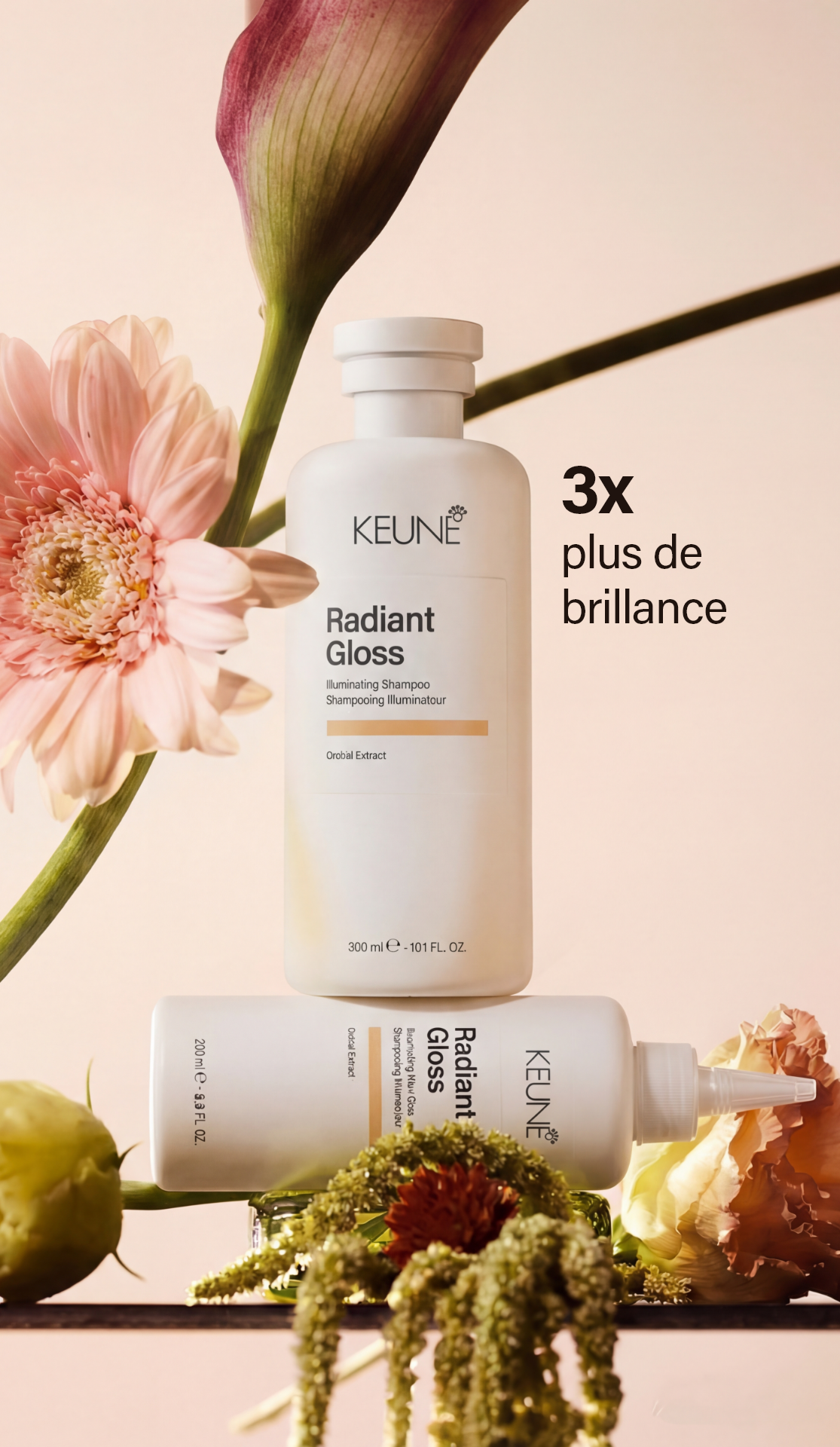 Traitez cheveux secs et ternes avec le Masque Radiant Gloss. Pour des cheveux éclatants, il contrôle frisottis et améliore l'éclat 3x – le masque parfait de Keune.